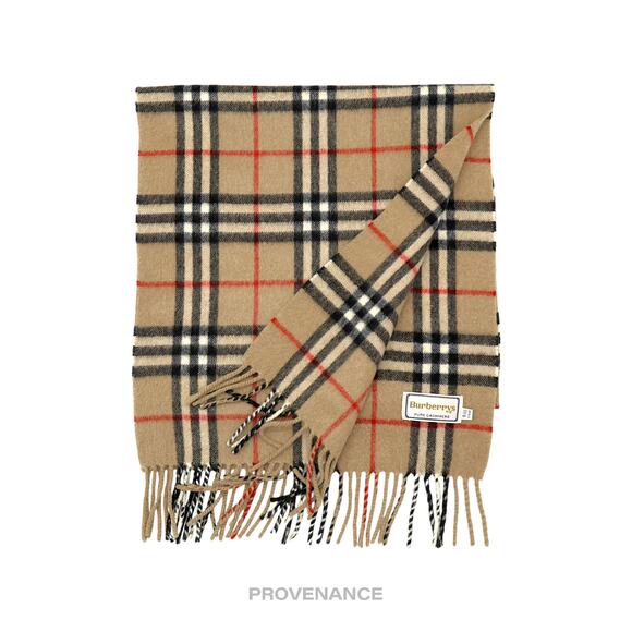 🔴 Burberry Scarf - PURE CASHMERE Nova Check - Picture 1 of 6